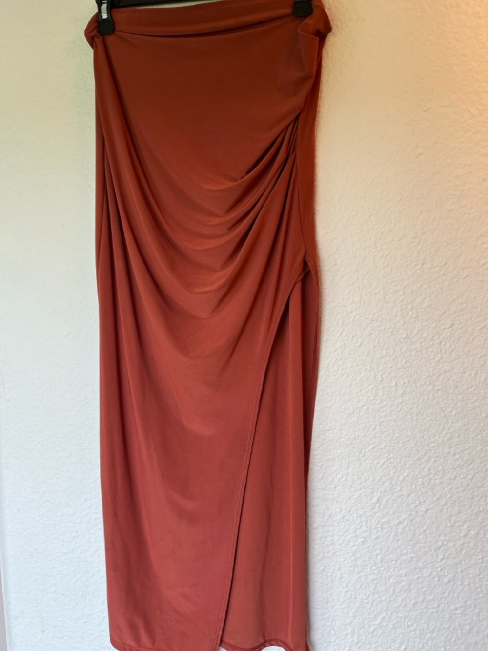 Windsor Rust Draped Maxi Skirt